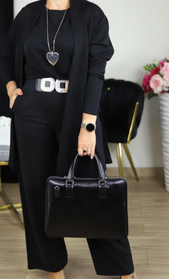 GABRIELLA | Conjunto de 3 Piezas con Cárdigan Largo, Confort Elegante y Estilo Versátil para Todas las Ocasiones