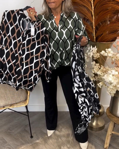 Ana – Blusa con Estampado Gráfico