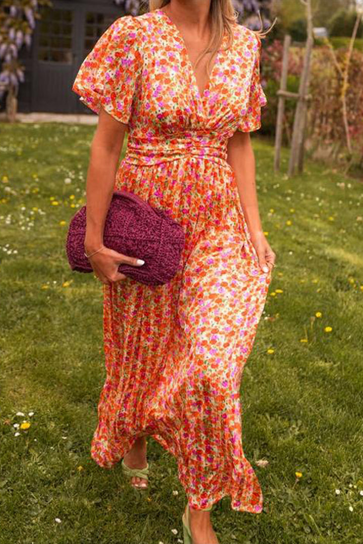 Mariella | Vestido Largo de Flores con Estilo Romántico y Ligero