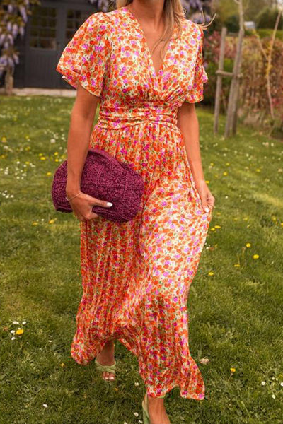 Mariella | Vestido Largo de Flores con Estilo Romántico y Ligero