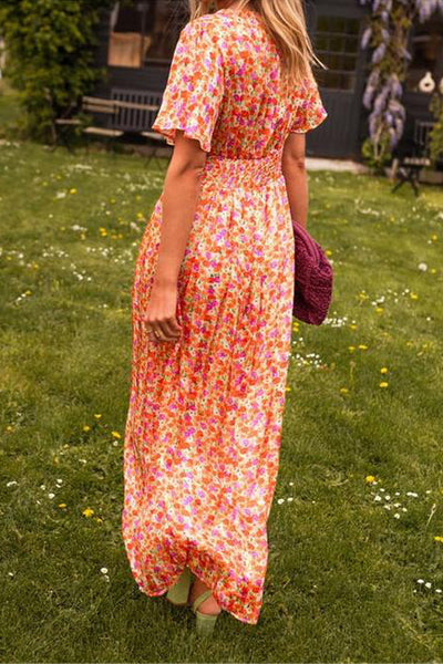 Mariella | Vestido Largo de Flores con Estilo Romántico y Ligero