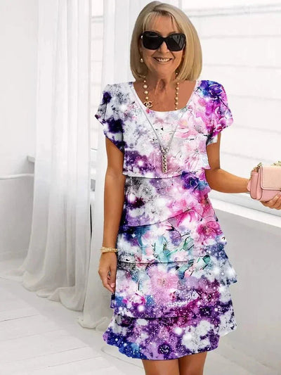 Adriana | Vestido Floral Cascada