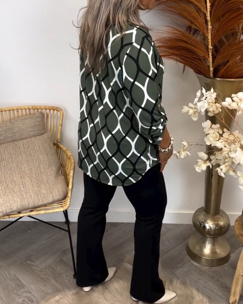 Ana – Blusa con Estampado Gráfico