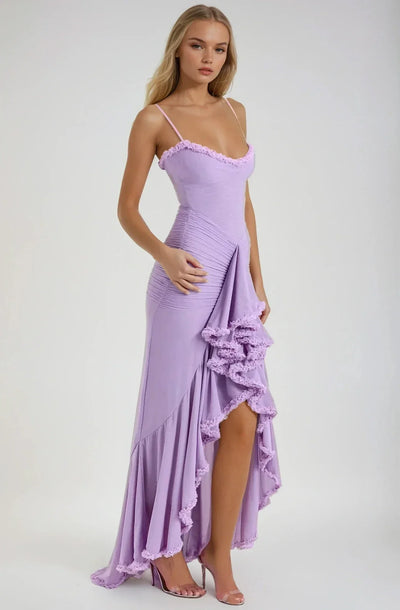 Luciana | Vestido Maxi en Red Amarilla