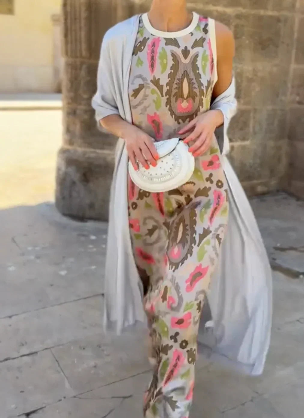 VALENTINA | Conjunto Completo de Dos Piezas con Estampado Moderno para Comodidad Urbana y Estilo Diario