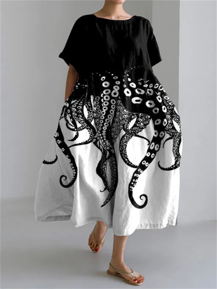 RAFFAELLA | Vestido Artístico de Verano con Libertad de Movimiento y Estilo Único para Días Informales