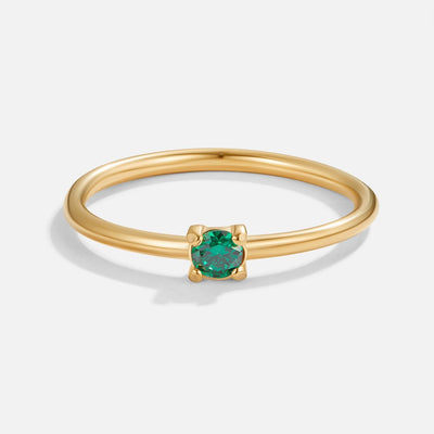 Anillos de oro con piedra natal
