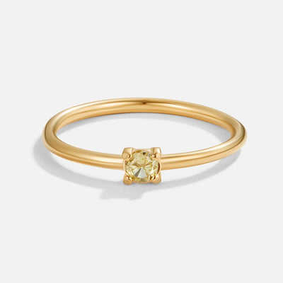 Anillos de oro con piedra natal