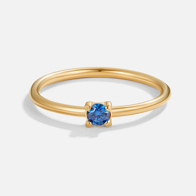Anillos de oro con piedra natal