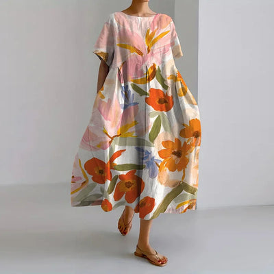 VALENTINA | Vestido Floral de Verano con Corte Halagador y Libertad de Movimiento.