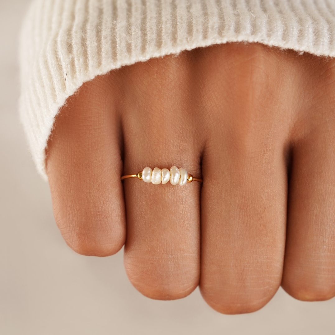 Gracia – Anillo de perlas de agua dulce