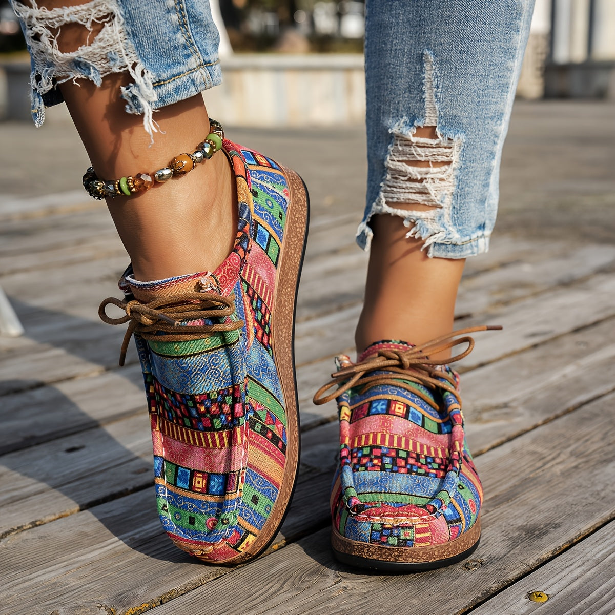 Nayla | Zapatos de mujer retro coloridos