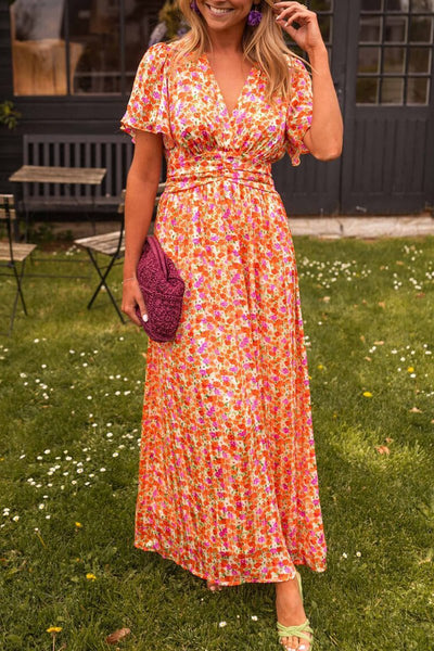 Mariella | Vestido Largo de Flores con Estilo Romántico y Ligero
