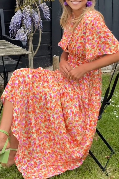 Mariella | Vestido Largo de Flores con Estilo Romántico y Ligero