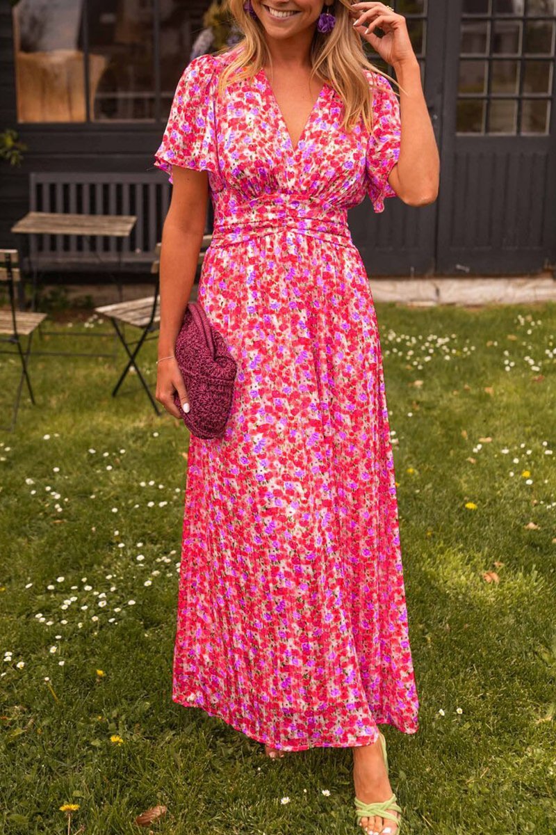 Mariella | Vestido Largo de Flores con Estilo Romántico y Ligero