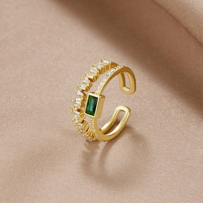 Anillo “Luz” – Cristal en capas
